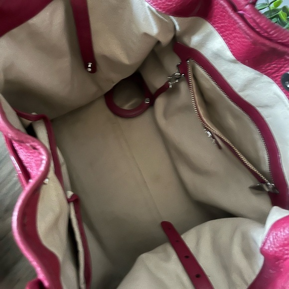 Tory Burch red leather tote bag - Picture 9 of 14